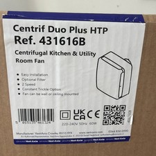 Vent Axia 431616B Centrif Duo Plus HTP Dunstabzugshaube mit Humidisat