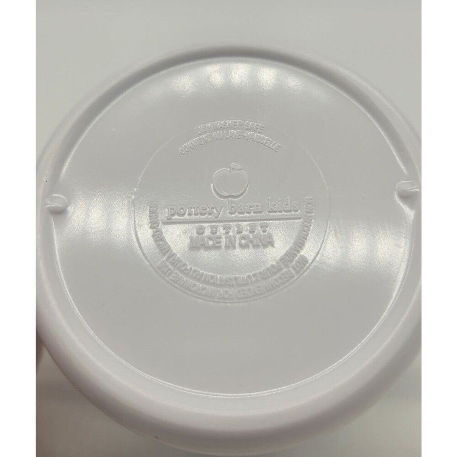 Pottery Barn Kids  Sweet Pea 3 Piece Set Sippy Cup Suction Bowl & Plate