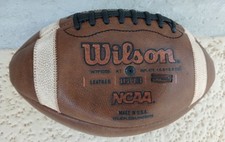 WILSON 1003 GST Football NFHS/NCAA Leather Football - No Longer Holds Air