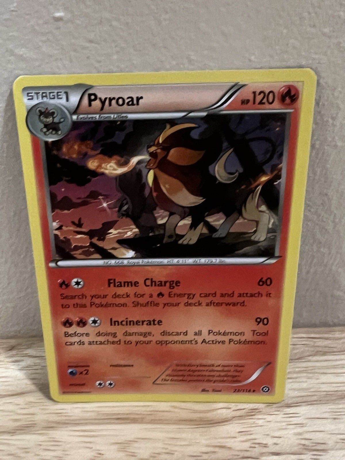 Pyroar 23/114 VLP Rare XY Steam Siege Pokemon Card