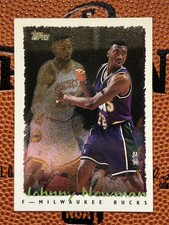 1994-95 Topps Johnny Newman Spectralight #334 Bucks