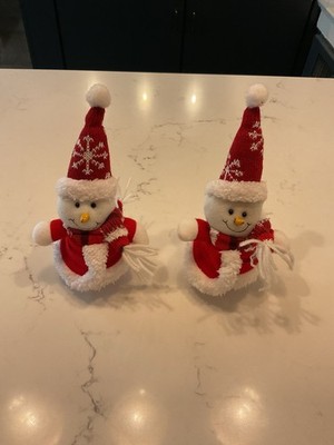 Cool Wintertime Treat Holders, Small Jars With Snowmen Tops