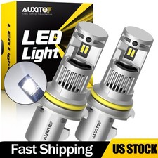 2/4X 9004  HB1 LED Headlight Bulb Hi/Lo Beam 600% Brighter 6500K White
