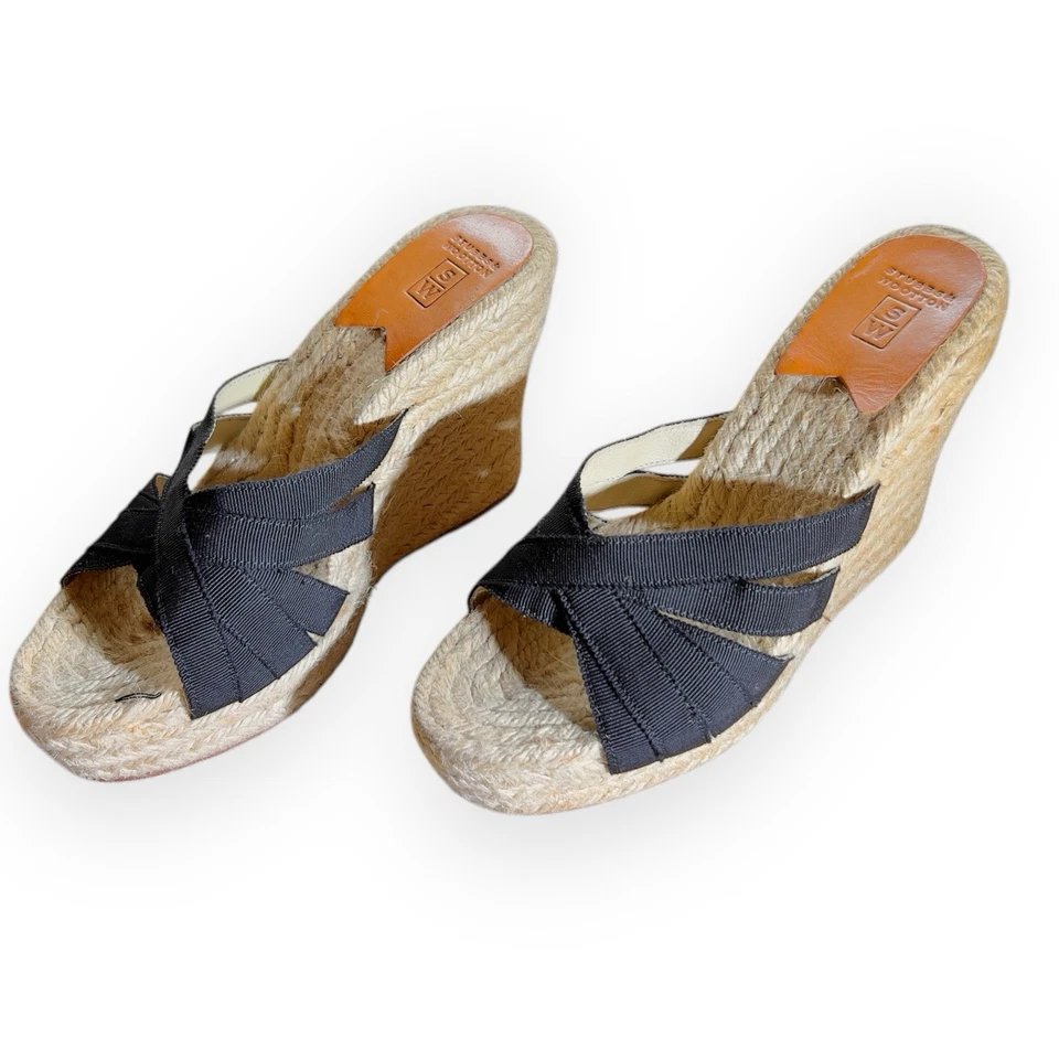 Sandalias de cuña Stubbs & Wootton negras "KELLY" - UE 37 Foto 4 de 4