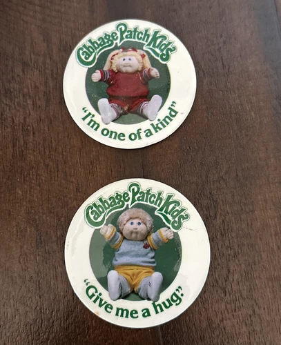 Cabbage Patch Kids Round Pins - Set of 2