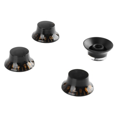 4 Pcs E-Gitarre Volume Knob Stable Rotation Kunststoff-Gitarre Control Knob NTS