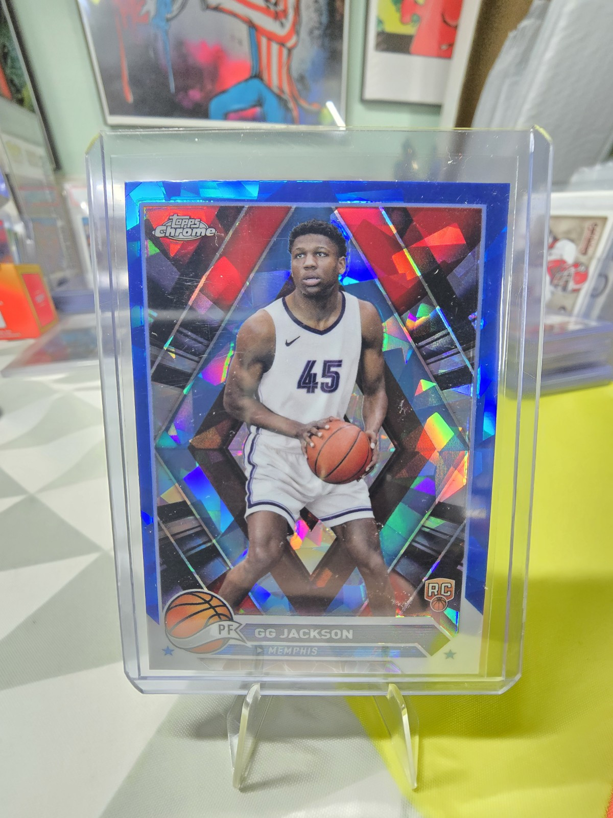 2023-24 Topps Chrome Sapphire GG Jackson Rookie RC #54 Grizzlies