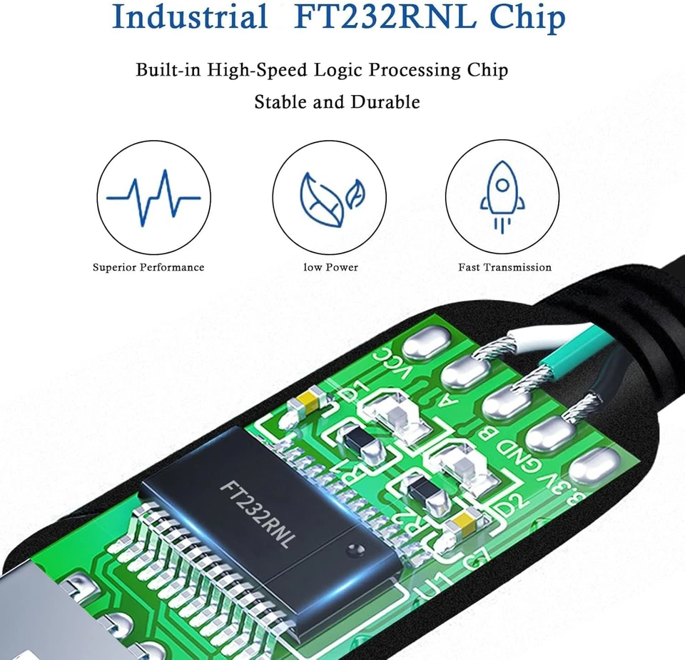 USB to RJ11/12 6P4C RS232 Serial Cable Adapter with FT232RNL Chip for APC PDU UP - Image 3 of 4