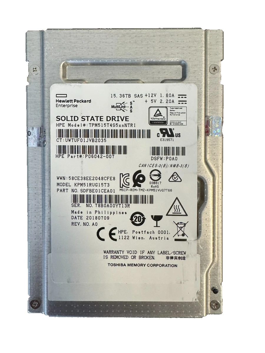 Toshiba SAS Solid-State Drives 2.5 in Form Factor for sale | eBay