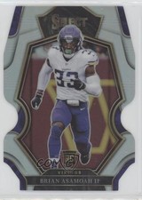 2022 Panini Select Premier Level Silver Prizm Die-Cut Brian Asamoah II #165 18l6