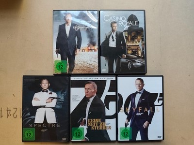 James Bond 007 Sammlung DVD 5x Film Daniel Craig komplett