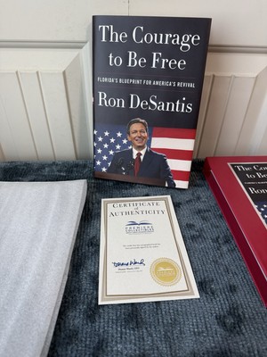 Ron DeSantis Signed Numbered Deluxe Collector Set The Courage to Be Free /5000