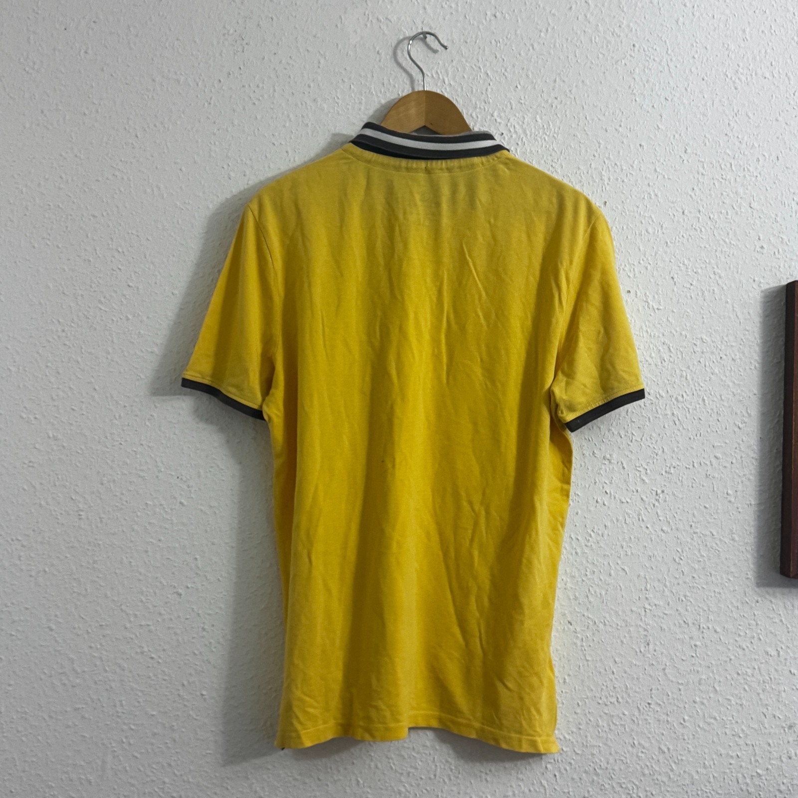 Vintage Champion Yellow Polo Shirt - Embroidered "C" & Varsity Lettering - XL image 2