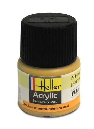 Heller 9024 - Acrylic Paint 024 Yellow Training Matt, 12Ml - New