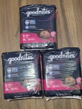 Goodnites Girls Nighttime Bedwetting Underwear Huge Size Diapers- XL - 63ct