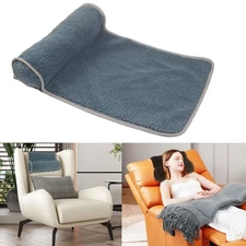 Neck Pillow for Recliner (22x14in) Adjustable Wool Neck Roll, Non-Slip Headre...