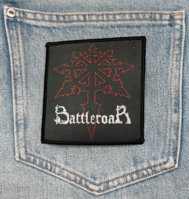 Battleroar Band Patch | 4 inches x 4 inches | Printed | Greece Heavy Power Metal
