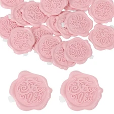 24pcs Wax Seal Stickers For You Envelope Seal Stickers Pink