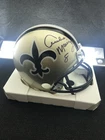 ARCHIE MANNING Signed Mini Helmet VSR4 Throwback 76-99 Saints PSA COA Autograph