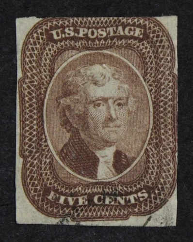 CKStamps: US Stamps Collection Scott#12 5c Jefferson Used CV$700