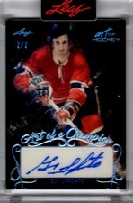 2022 Leaf Art Of Hockey Guy Lapointe Silver Spectrum Holofoil Autograph /2