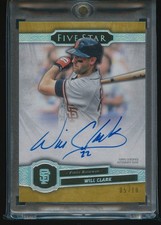 Will Clark 2021 Topps Five Star Auto Gold /10 #FSA-WLW Auto