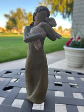 2002 Willow Tree Peace On Earth Woman W/ Lamb Figurine Susan Lordi Demdaco EUC