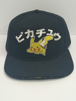 PIKACHU / POKEMON hat black adjustable snapback cap