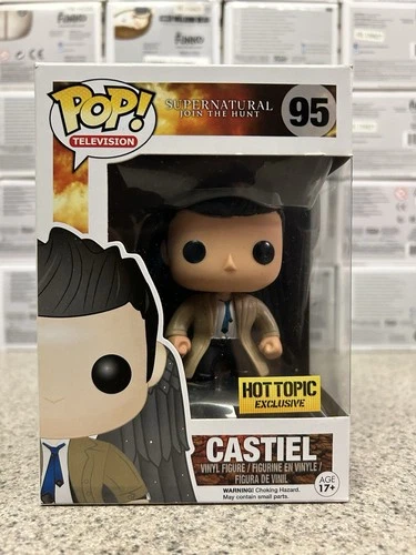 Funko Pop Supernatural Castiel Hot Topic Exclusive #95 Vaulted 🔥 🔥 Authentic