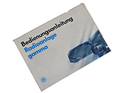VW Original Bedienungsanleitung Radioanlage gamma 9515568AD00 Anleit 07.94 Radio