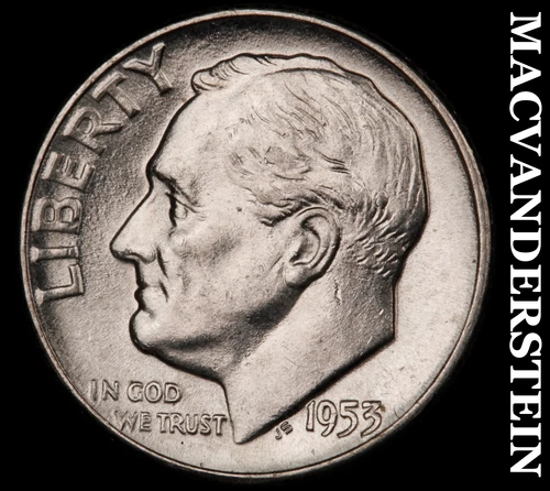 1953 Roosevelt Dime- Silver Choice Gem Brilliant Uncirculated  #i4100
