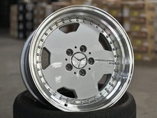 New 17 Inch 4 Pcs Staggered Oz Aero Classic Design Mercedes Silver Racing Wheel