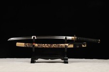 Japanese Samurai Katana Clay Tempered T10Steel Blade Full Tang Sword Choji Hamon