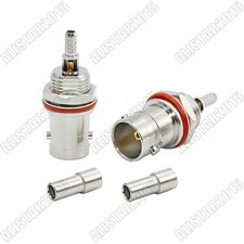 1x BNC Female Jack 75ohm Bulkhead O-Ring Crimp Connector RG179 RG316 RG174 Cable