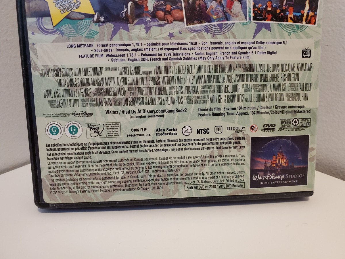 camp rock 2 the final jam dvd 2010 (F-0094) | eBay