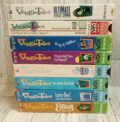 VeggieTales VHS Larry-Boy Esther Dave God Religious Children Family Silly Song  - Picture 1 of 10