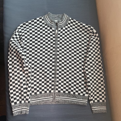 christian dior black and white sweater