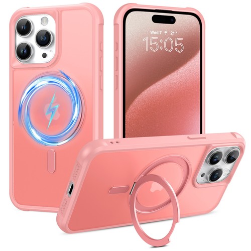 For iPhone 15 Pro Max 6.7" Magsafe Case 360° Rotating Ring Holder Magnetic Cover - Zdjęcie 24 z 58