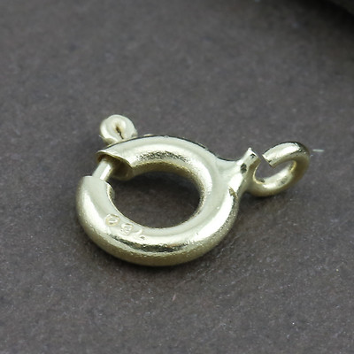 Genuine 18CT Solid Yellow Gold Small Bolt Ring Italy Made 