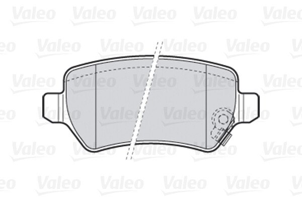 Plaquettes de frein Valeo 301584 anti-bruit pour frein à disque