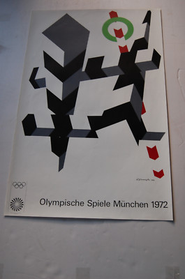 Plakat Olympia 1972 Kunst Edition Allan d'Arcangelo hervorragend