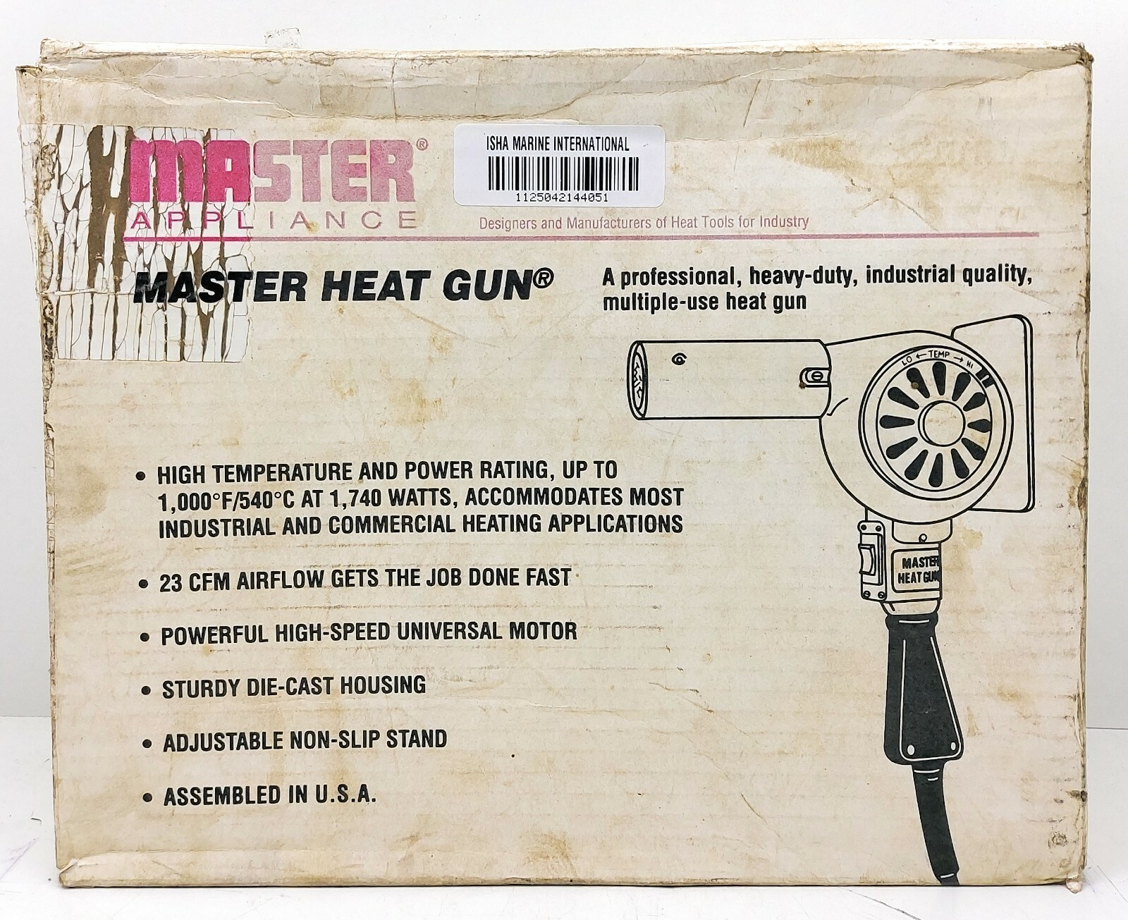 Master Appliance Hg301a Electric Heat Gun 300 to 500 Deg F 23 CFM