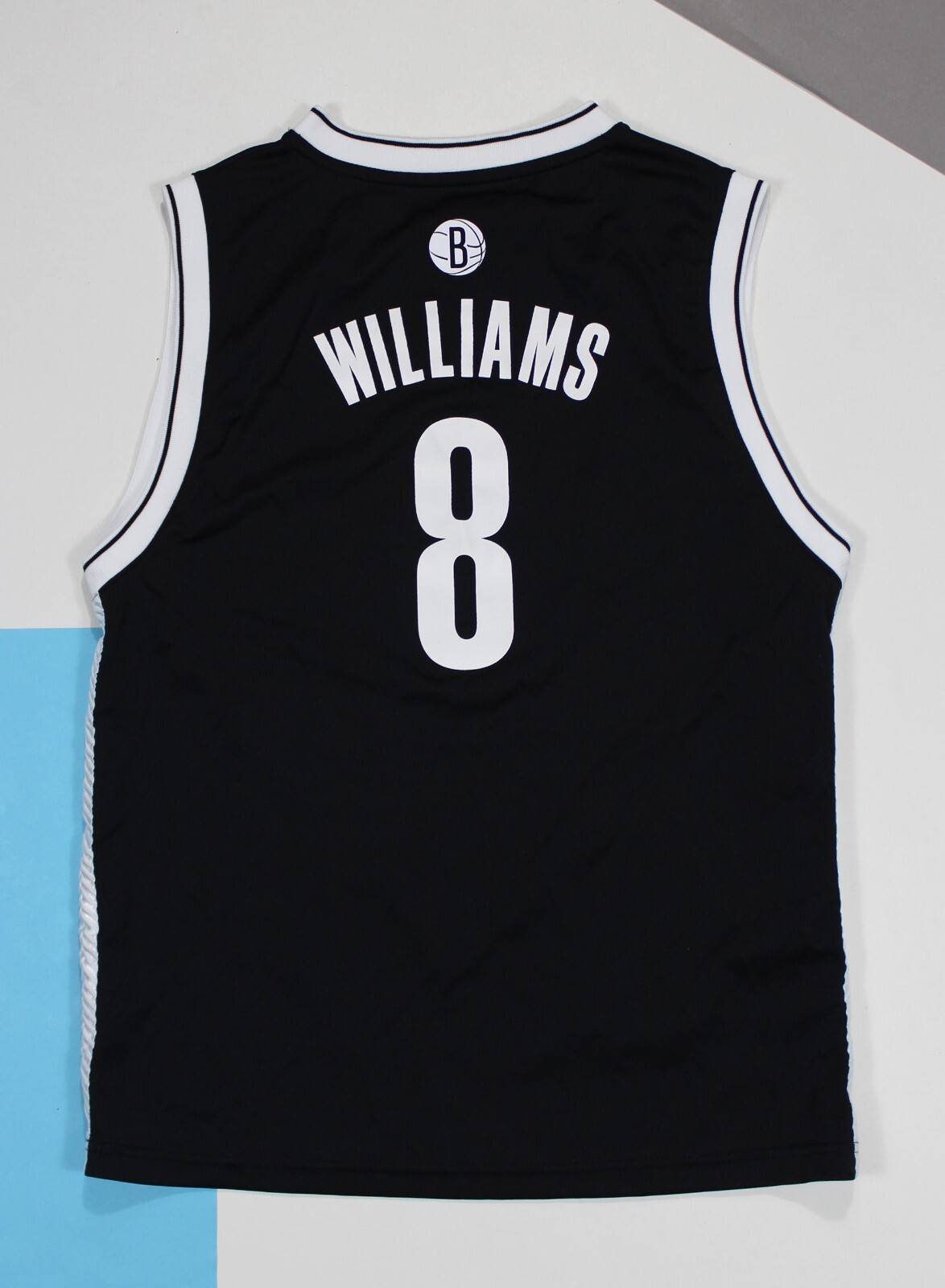 YOUTH Brooklyn Nets Deron Williams 8 Replica NBA Jersey Adidas Black