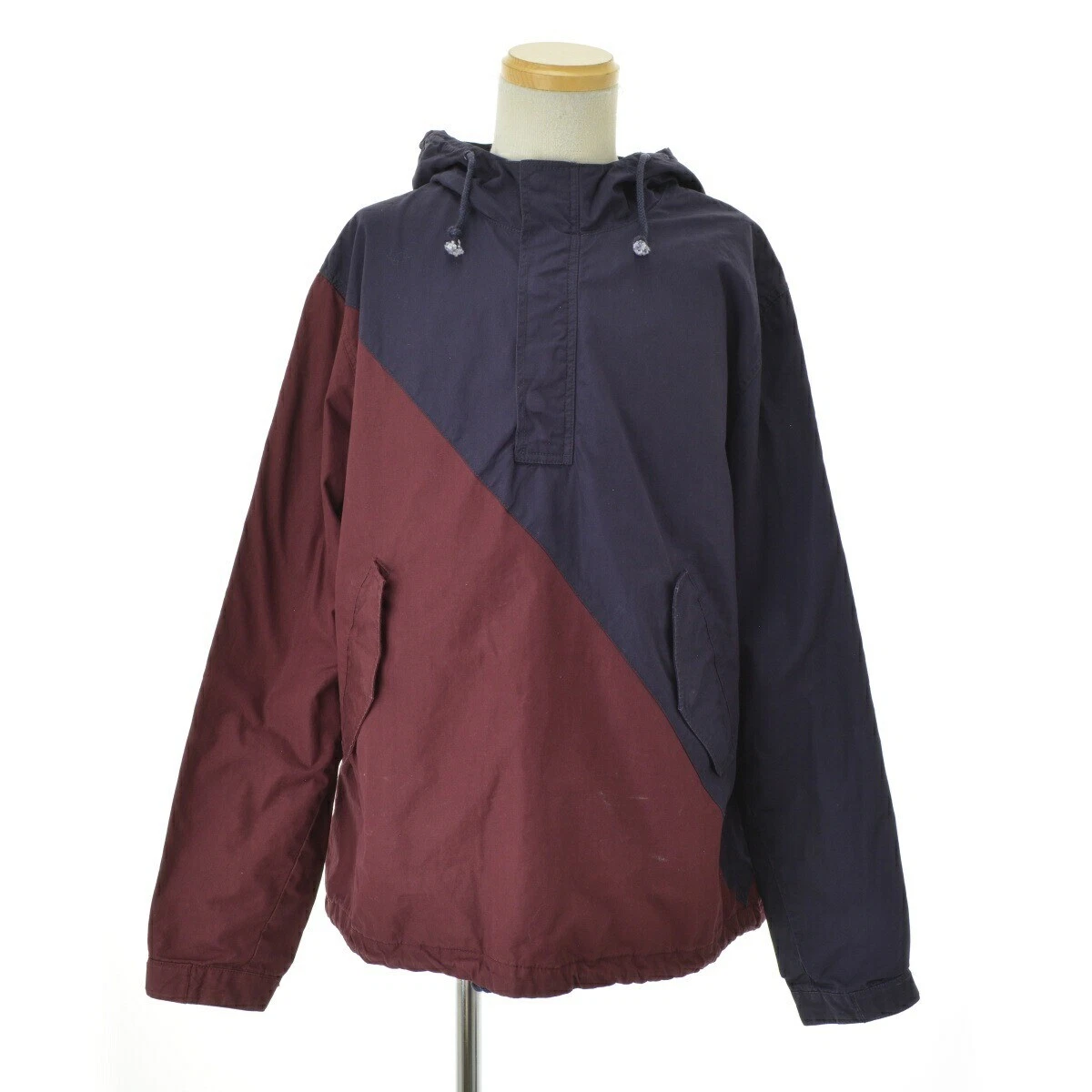 Veste pull parka coton Supreme 11AW 2 tons taille XL entièrement doublée rouge marine