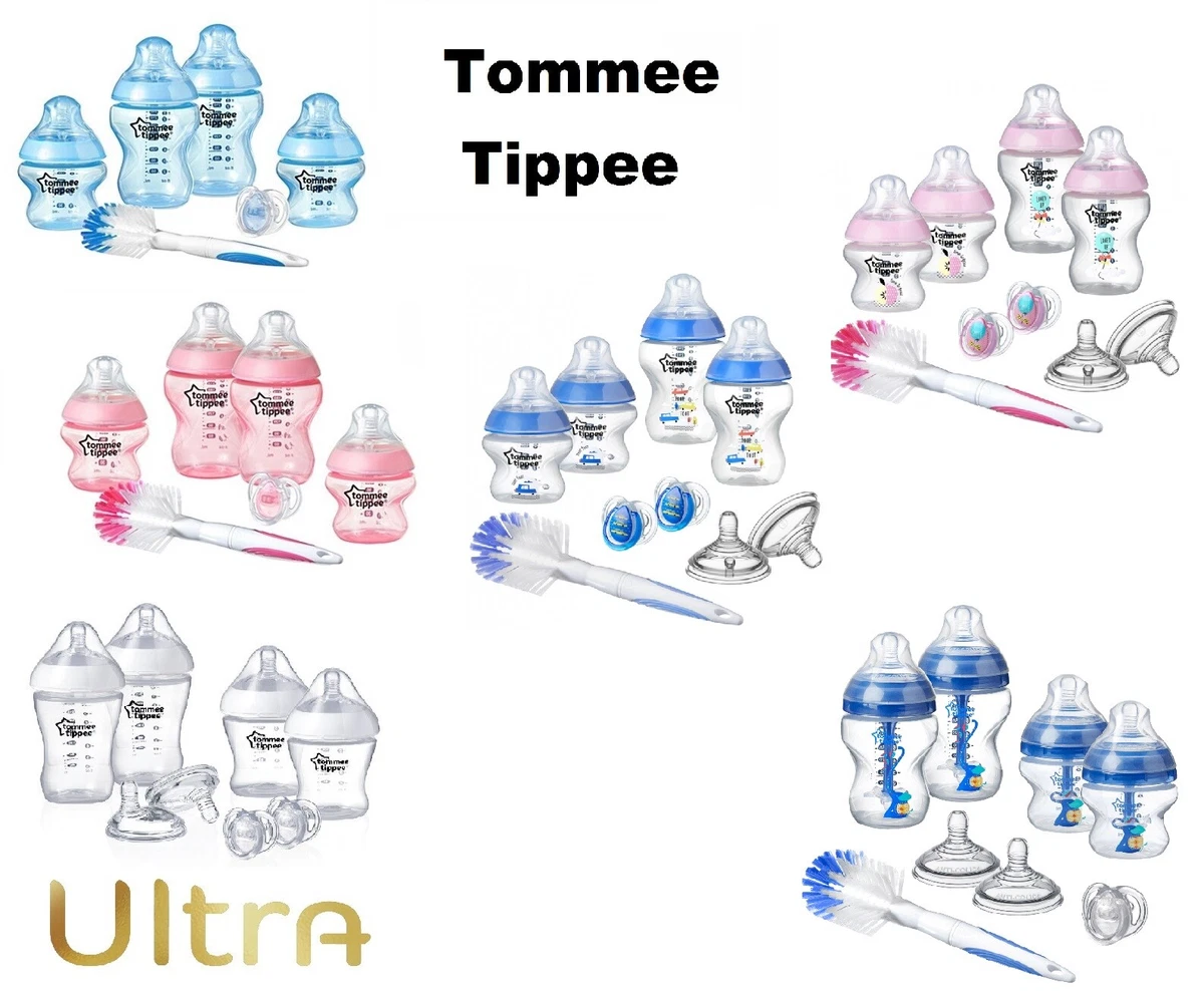 Tommee Tippee Closer to Nature Bottles Starter Kit Blue Pink ULTRA