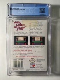 Win, Lose, or Draw NES CGC 9.8 New/Sealed A+ H-Seam