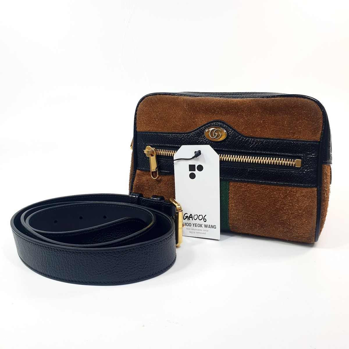 GUCCI Ophidia Suede Belt Bag Guaranteed Genuine Daily Crossbody