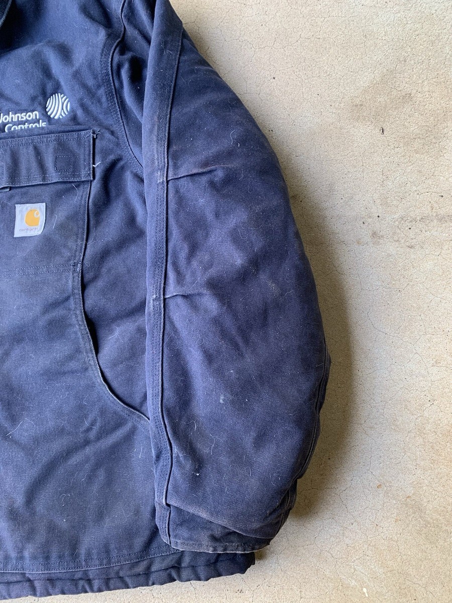 Carhartt Men's RARE Vintage C03 DNY Quilted Chore Jacket Navy Size