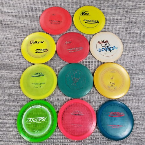 Lot of 11 Used Disc Golf discs Innova Discraft Various Driver Mid