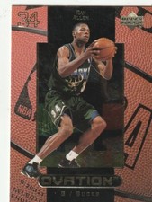 FREE SHIPPING-MINT-1999-00 Upper Deck Ovation Ray Allen #31 BUCKS
